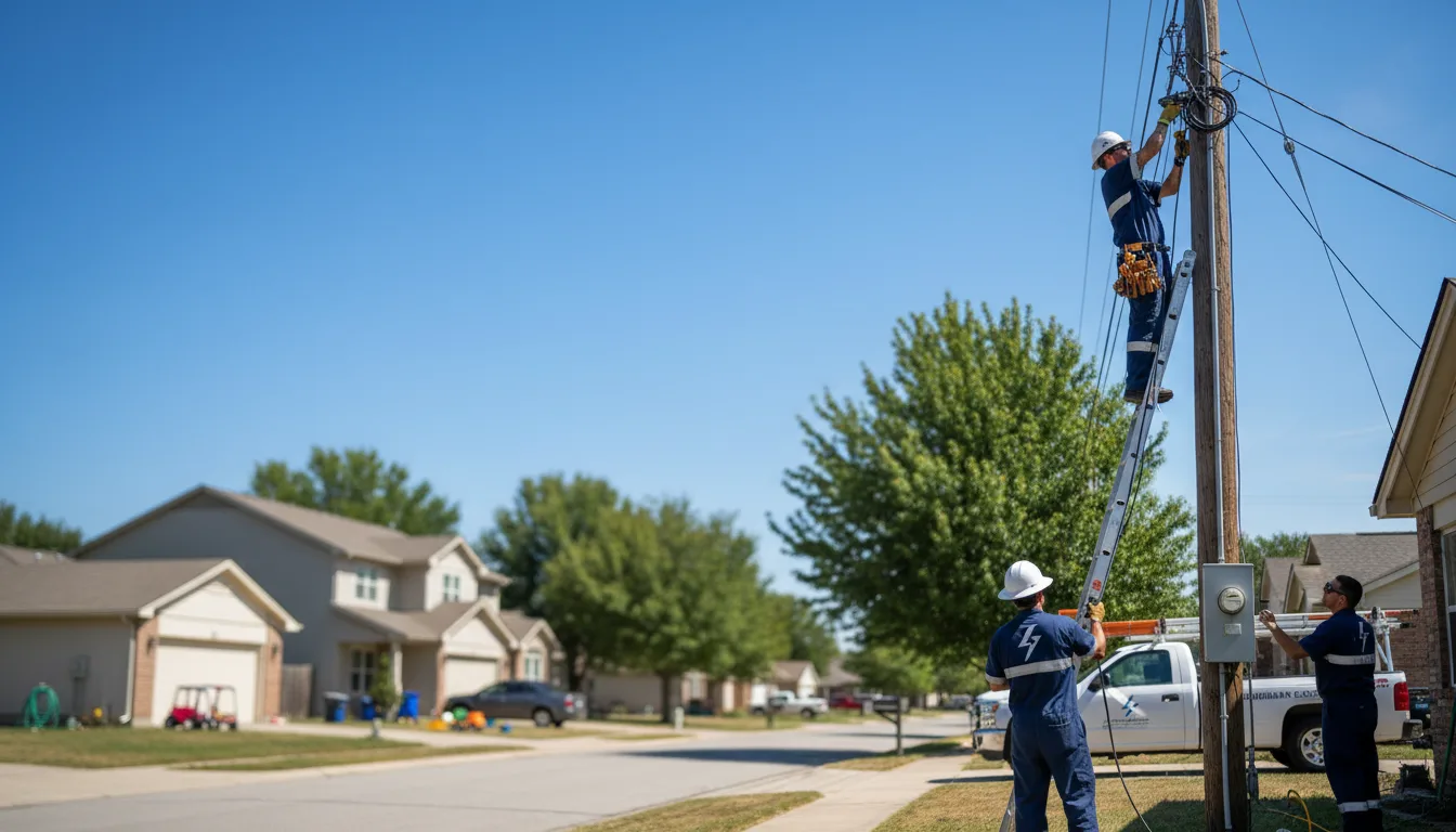 Residential electrician providing installation services in Dickerson Run, PA